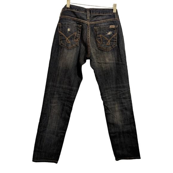 Cruel Girl Rhyon Boyfriend Jeans Distressed Patched Denim Women's Size 1R 28/30 - Picture 3 of 8